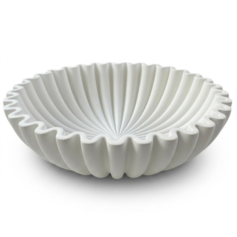 Modern Lotus Leaf Grooved Decorative Bowl