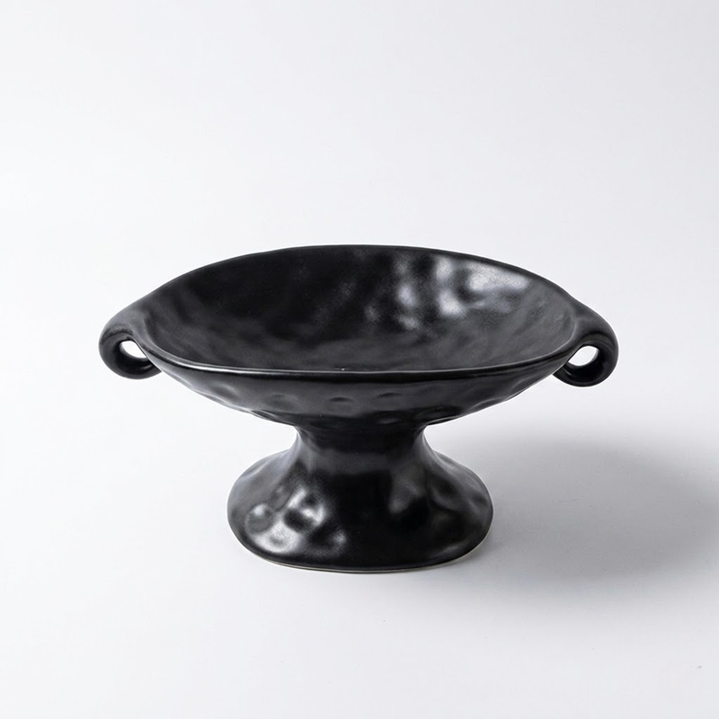 Luxury Dual-Handle Ceramic Tray