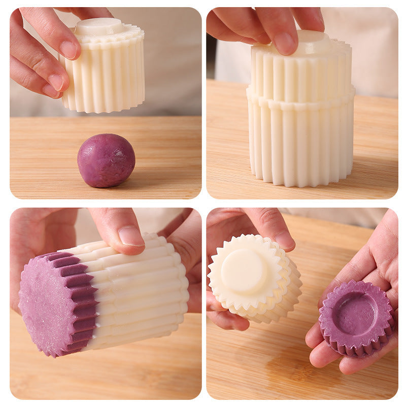 2-in-1 Double-Sided Pastry Mold – Beautiful Patterns in One Press