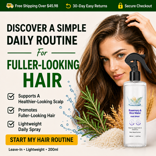 Rosemary Rice Water Hair Growth Spray-Daily Root & Scalp Spray For Fuller-Looking Hair