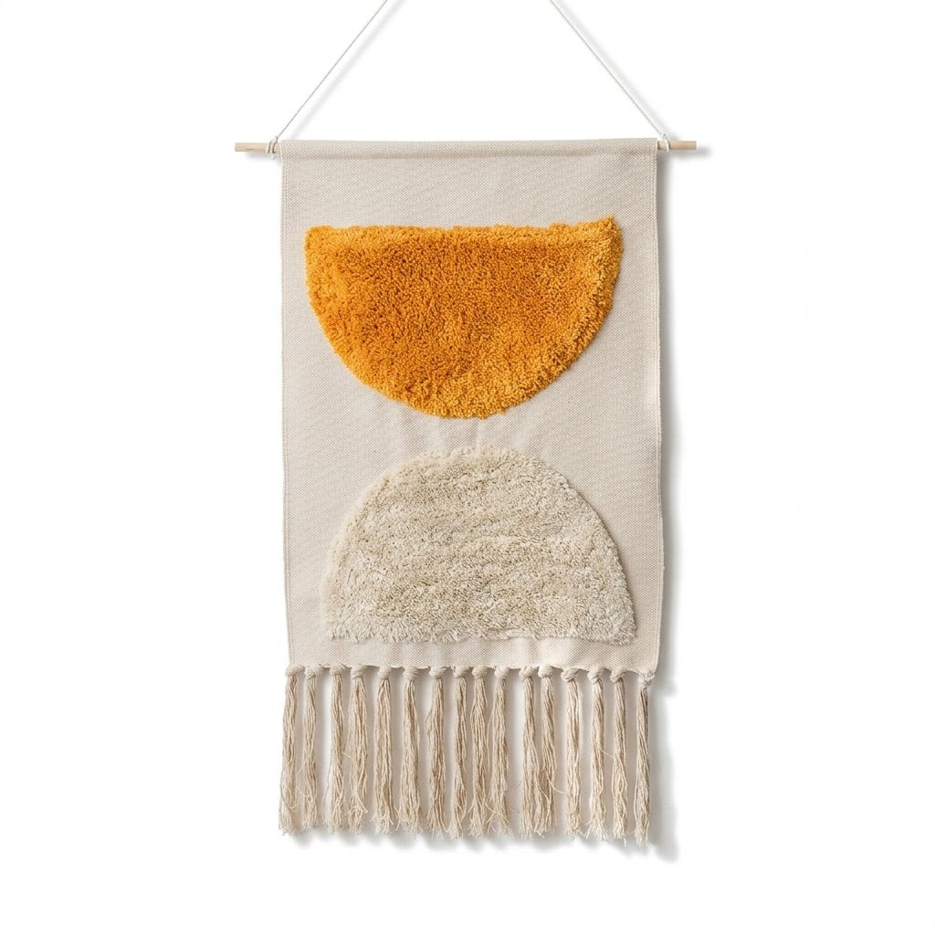 Bohemian Tufted Hand-Woven Wall Tapestry
