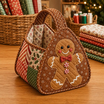 ⭐🎉🎄 Christmas Character Quilted Carry Basket | 🎁 A Reusable Christmas Keepsake - DIY Sewing Kit – Create Your Own