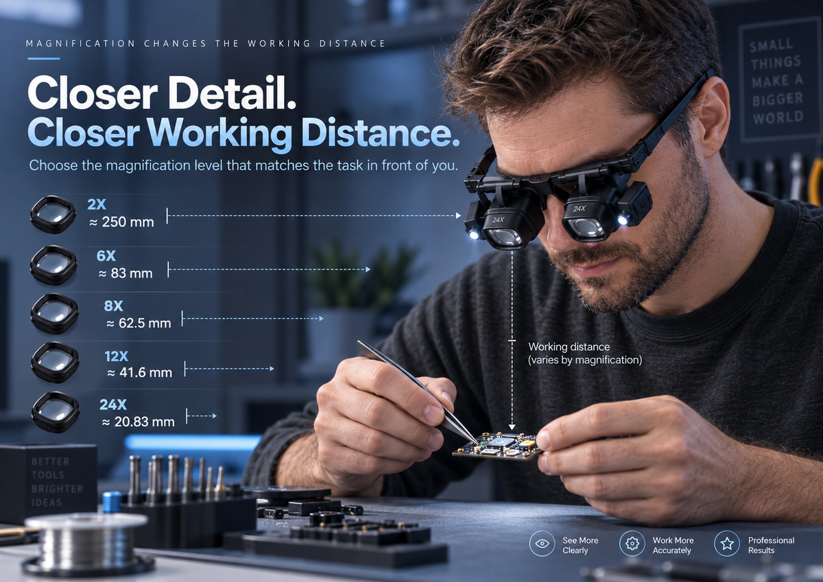 Hands-free two-handed precision work
