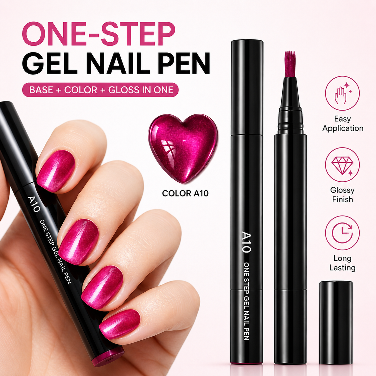 🎨🎨One-Step Gel Nail Pen Salon-Looking Nails. Without All The Bottles.