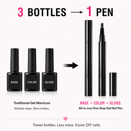 🎨🎨One-Step Gel Nail Pen Salon-Looking Nails. Without All The Bottles.