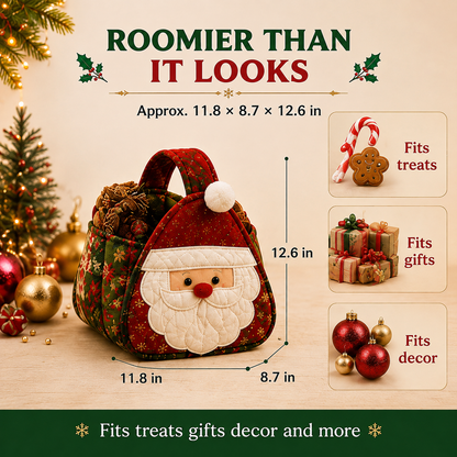 ⭐🎉🎄 Christmas Character Quilted Carry Basket | 🎁 A Reusable Christmas Keepsake - DIY Sewing Kit – Create Your Own