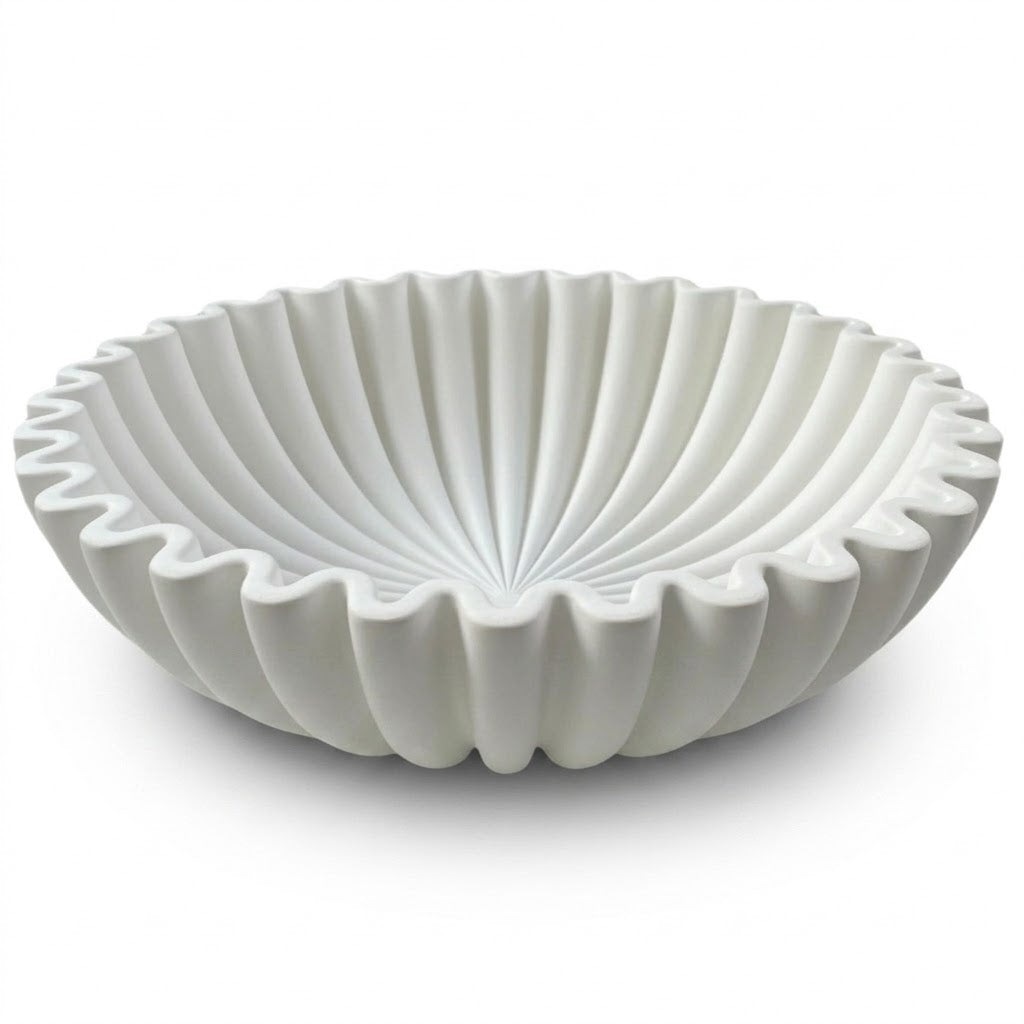 Modern Lotus Leaf Grooved Decorative Bowl
