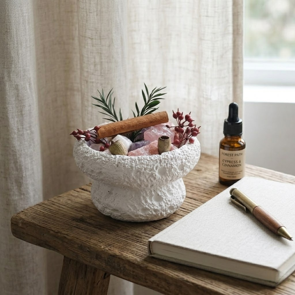 Natural Crystal Aromatherapy Set