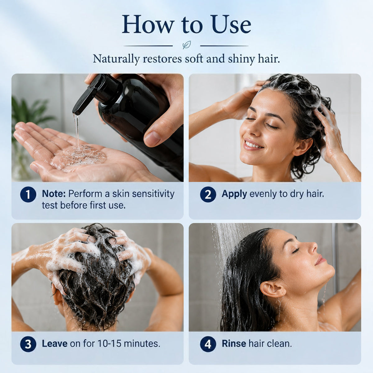 3-in-1 Hair Color Shampoo Color. Cleanse. Condition- All in One
