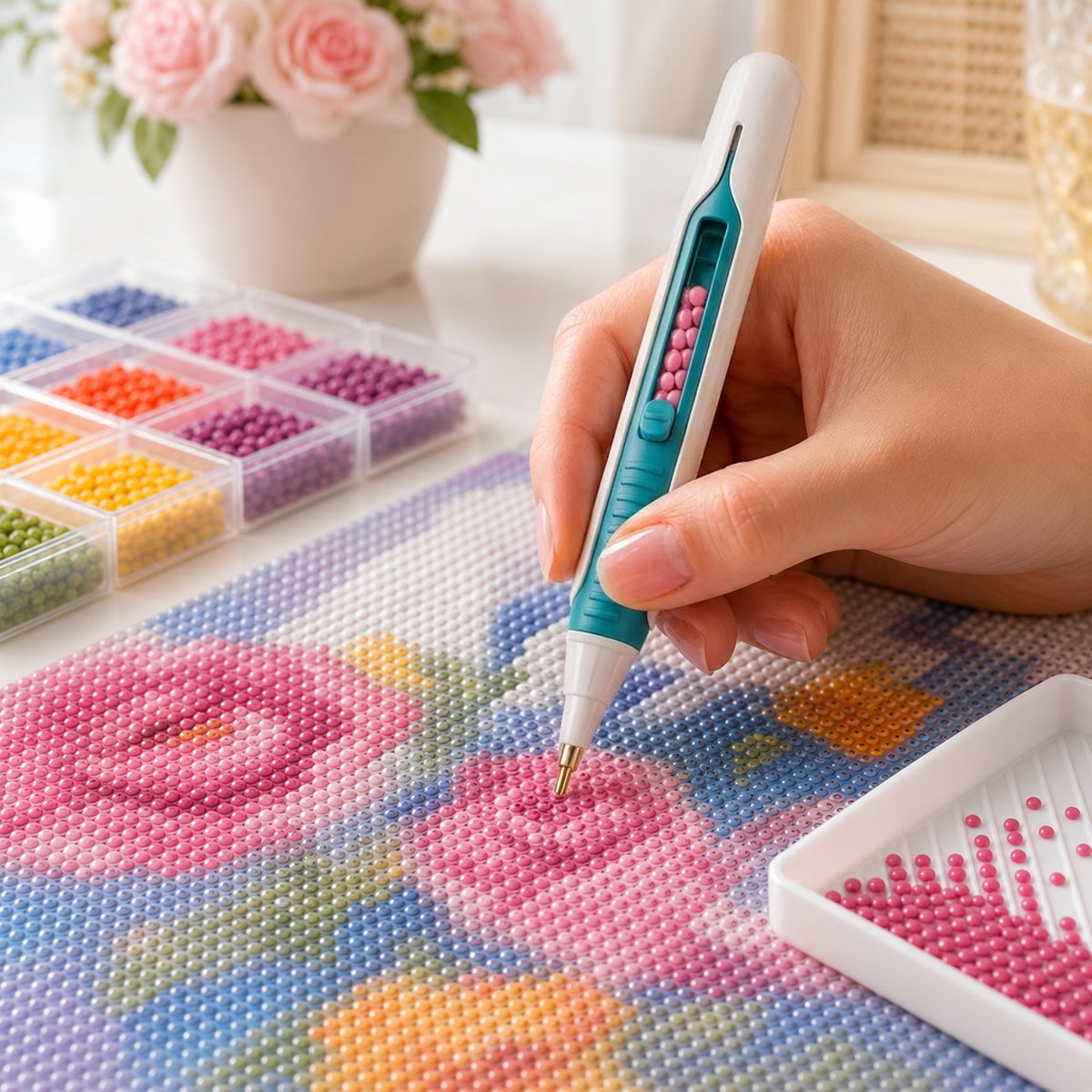 💎 Automatic Diamond Painting Bead dispenser
