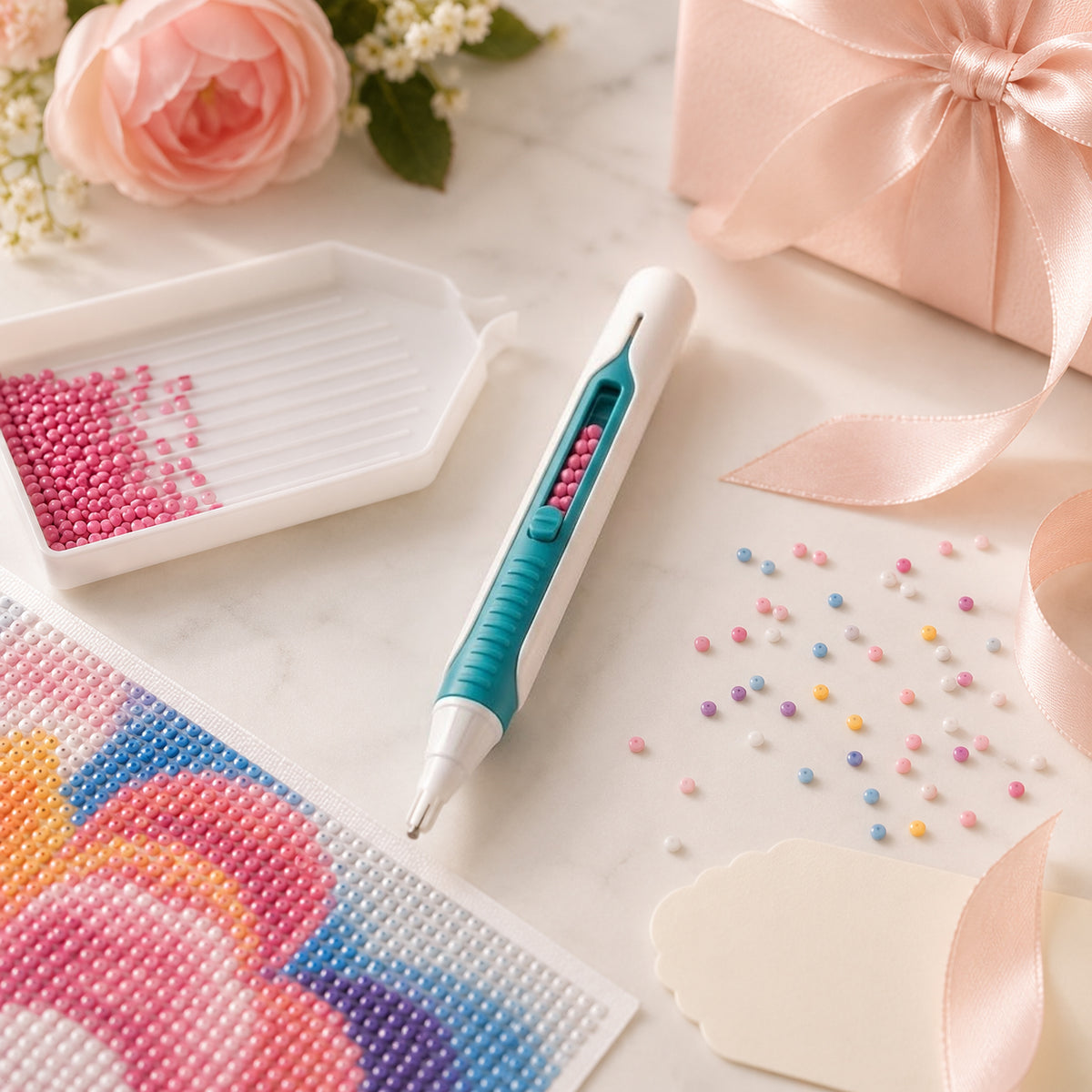 💎 Automatic Diamond Painting Bead dispenser
