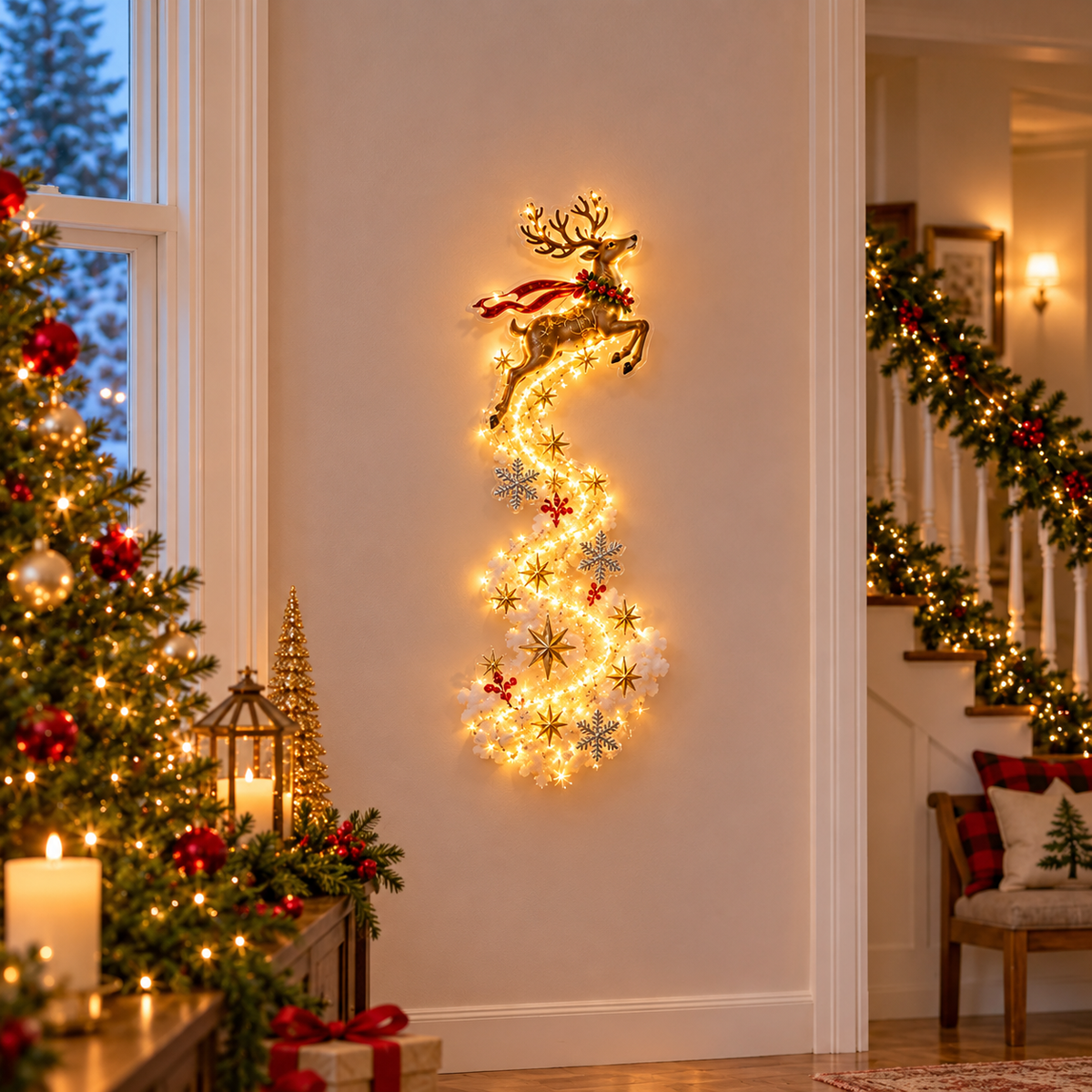 Limited-time 50% discount✨Christmas Magic Trail Wall Light - A Little Christmas Magic, Right on Your Wall✨