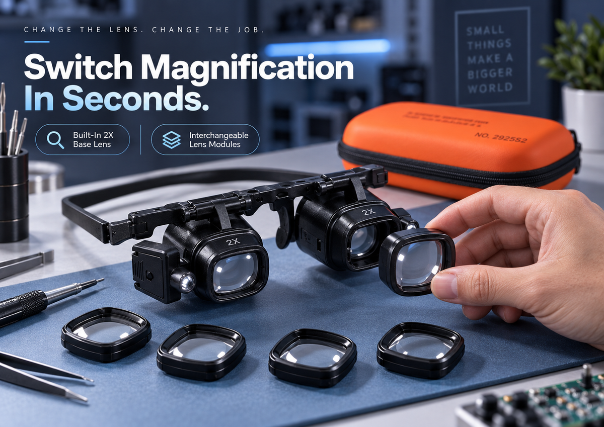 Quick interchangeable lens switching system