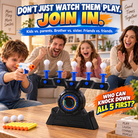 Floating Target Challenge Game – USB Powered Foam Dart Shooting Set