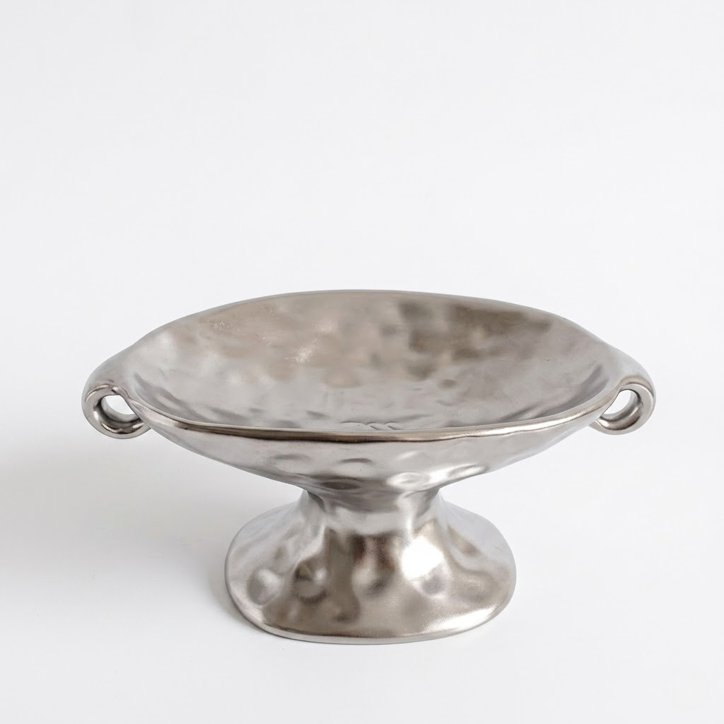 Luxury Dual-Handle Ceramic Tray