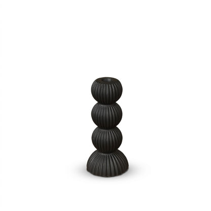 Minimalist Ribbed Geometric Candlestick Set