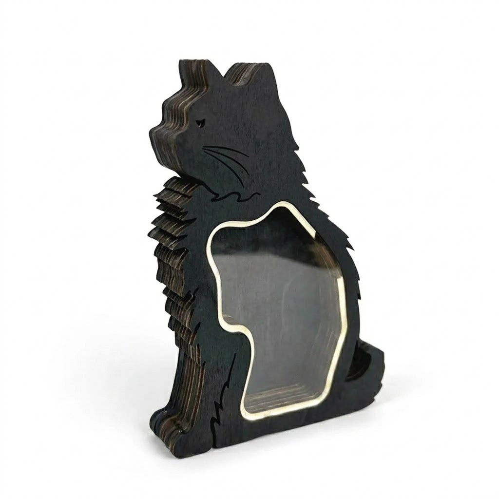 Wooden Pet Hair Memorial Keepsake Box