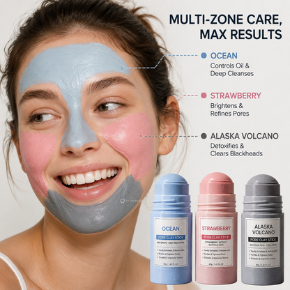 Pore Purifying Clay Stick – 10-Minute Care for Blackheads, Oil & Congested-Looking Pores