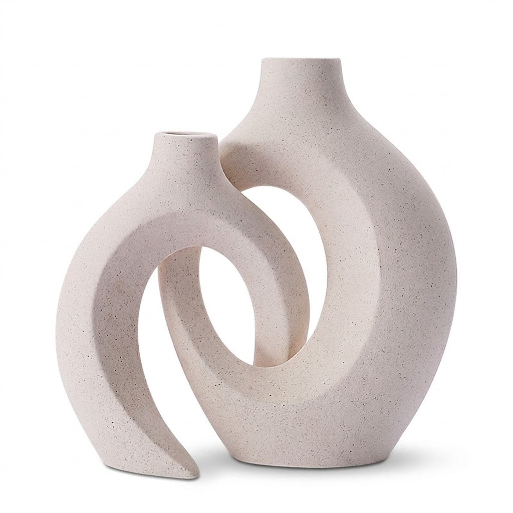 Nordic Sandstone Snuggle Vase
