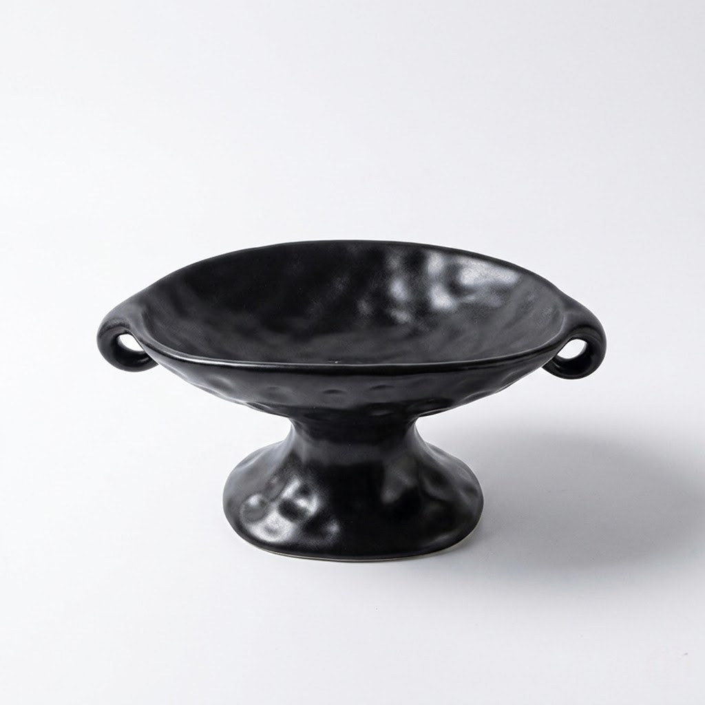 Luxury Dual-Handle Ceramic Tray