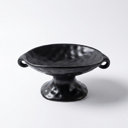 Luxury Dual-Handle Ceramic Tray