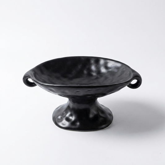 Luxury Dual-Handle Ceramic Tray